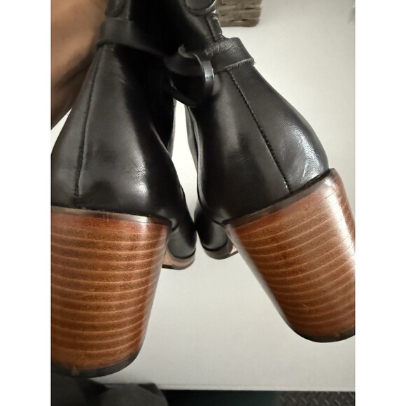 Wolverine 1000 Mile Rockford Chelsea Booties 11B Black Leather Womens Block Heel - Picture 3 of 8